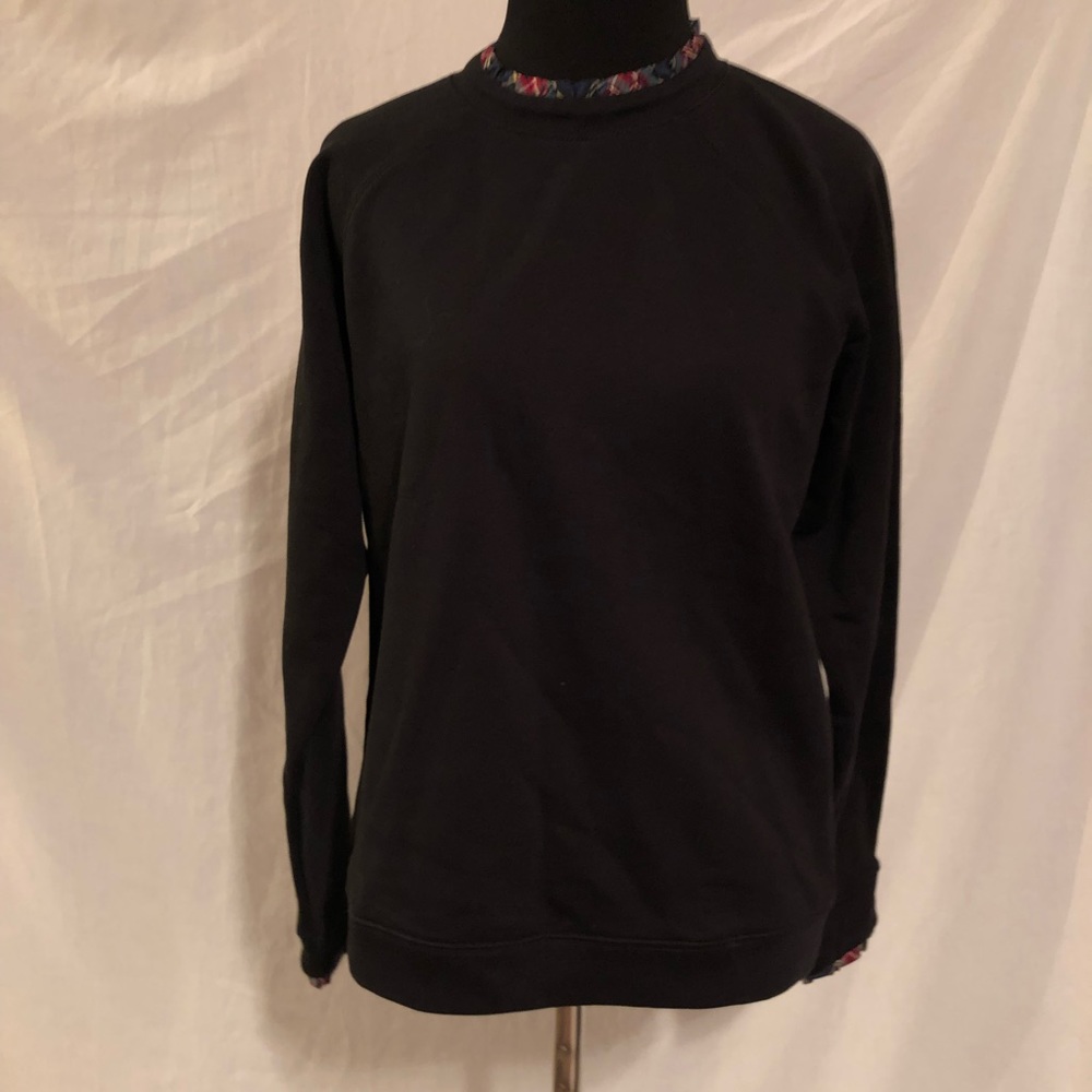 NWT J. Crew Merchantile Black Pullover